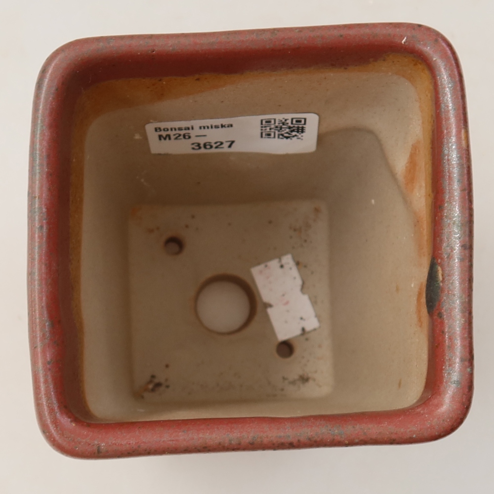 Bol à bonsaï en céramique 8,5 x 8,5 x 11 cm, rose