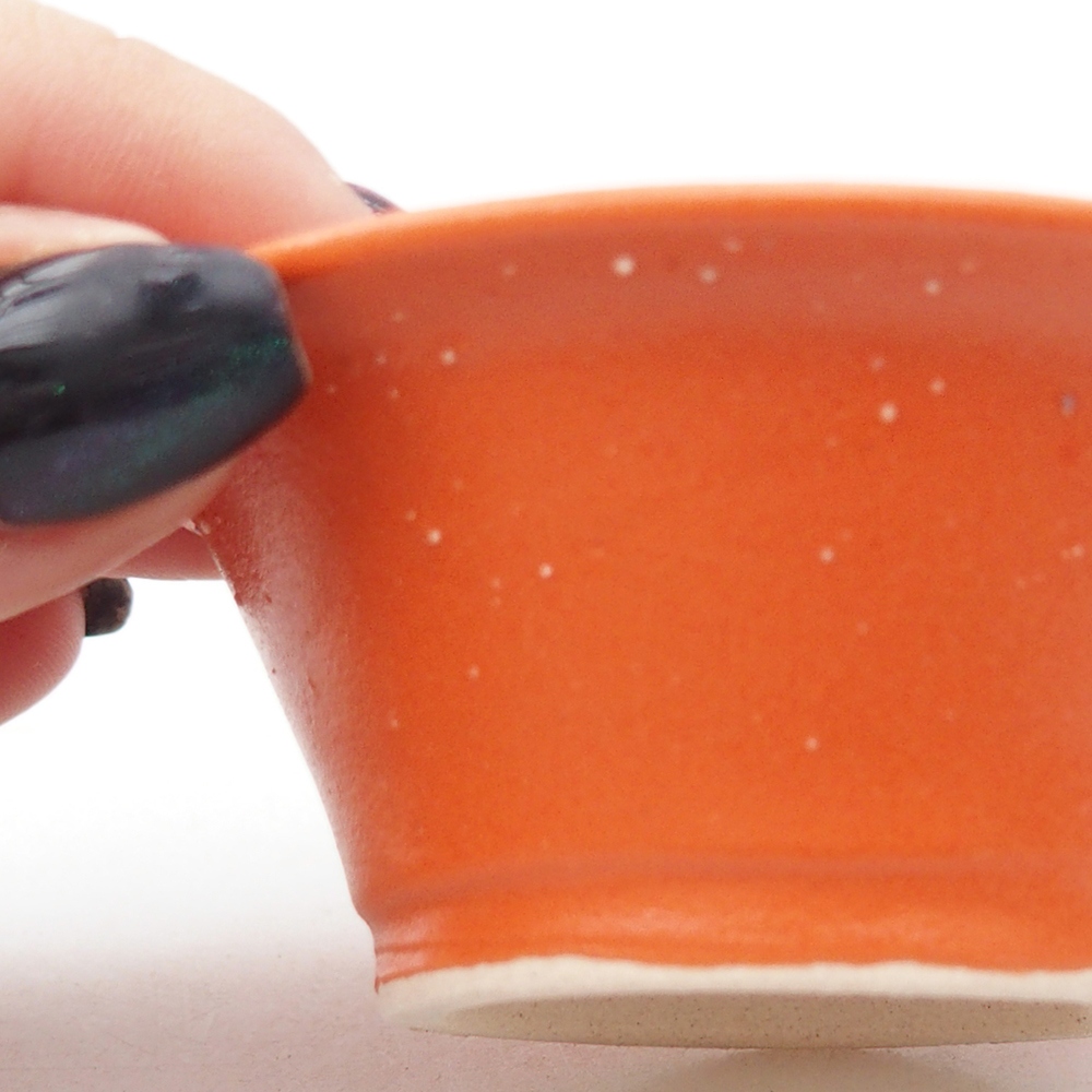 Mini bol bonsaï 7,5 x 7,5 x 3 cm, orange