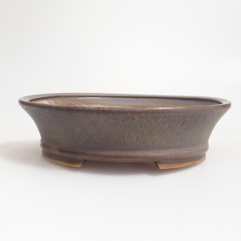Bol à bonsaï en céramique 10 x 8,5 x 4 cm, brun