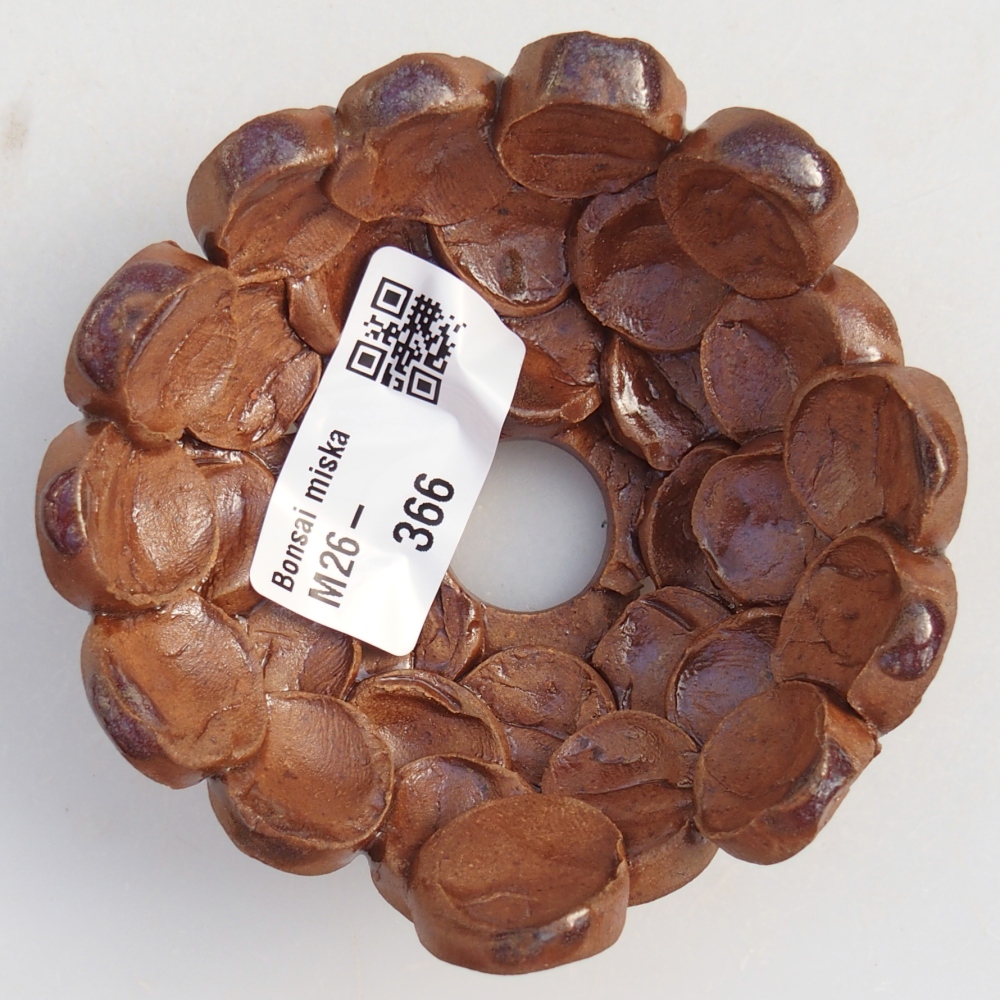 Coquille en céramique 8,5 x 8,5 x 4 cm , couleur marron