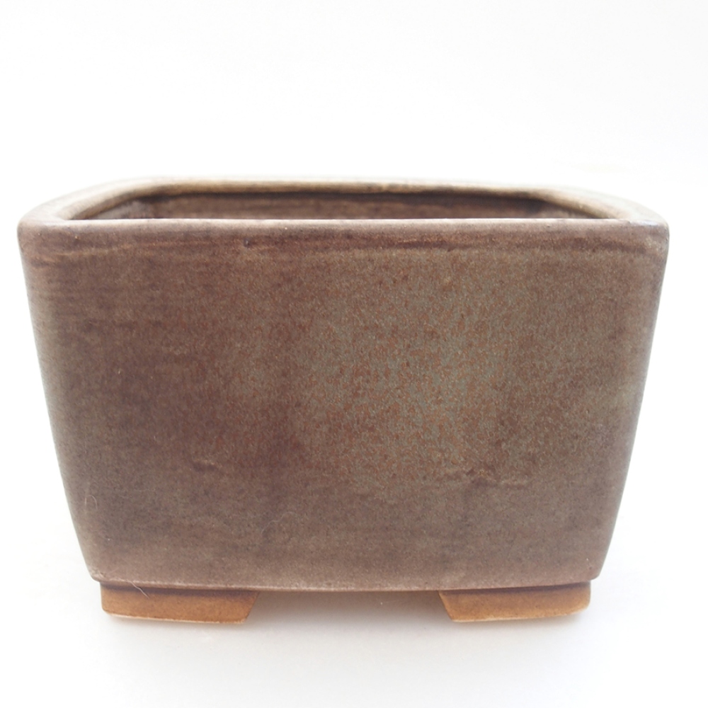 Bol à bonsaï en céramique 13 x 13 x 8 cm, vert