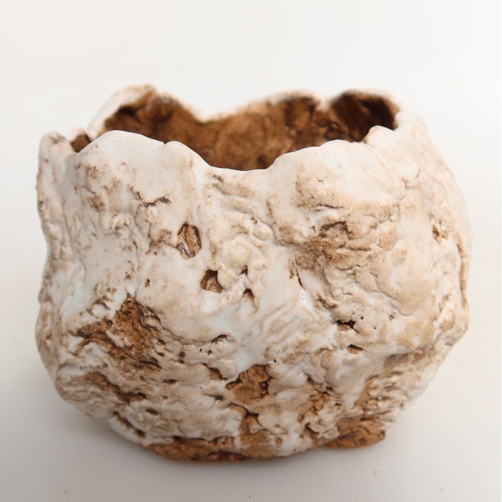 Coquille en céramique  7,5 x 7 x 6,5 cm, couleur blanche