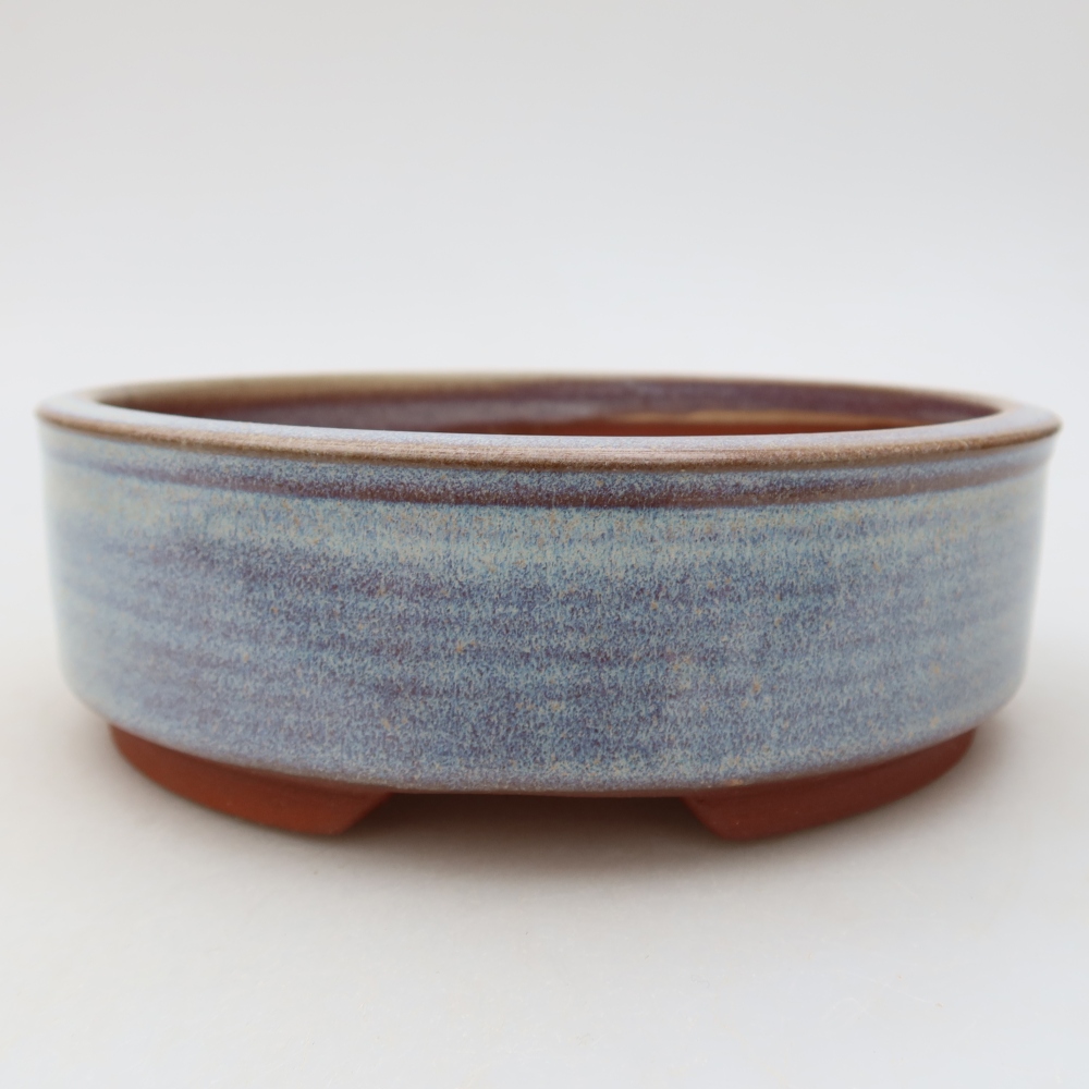 Bol à bonsaï en céramique 16 x 16 x 5 cm, couleur bleu