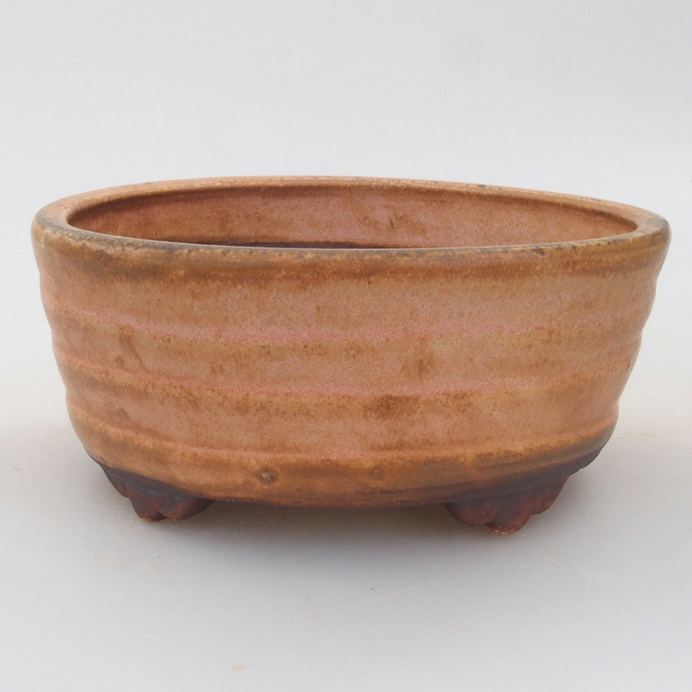 Bol à bonsaï en céramique 10 x 8,5 x 4 cm, brun