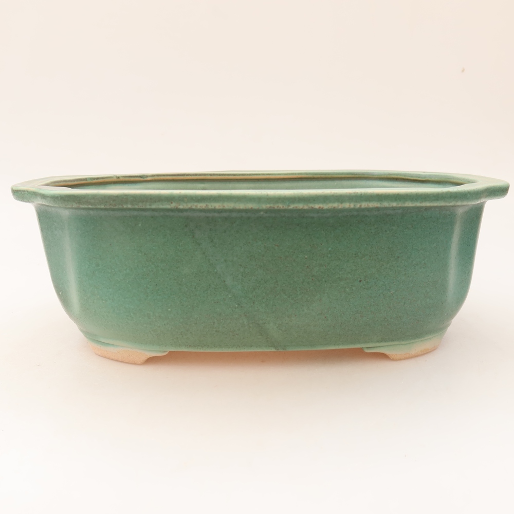 Bol à bonsaï en céramique 23 x 19 x 7 cm, brun