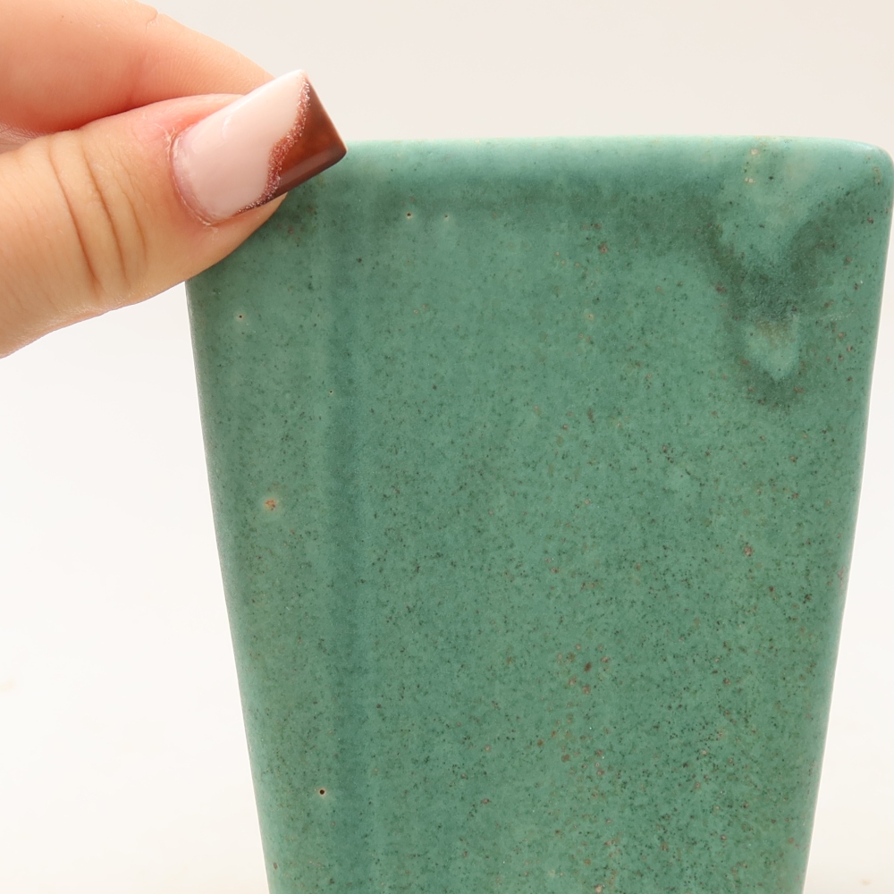 Bol à bonsaï en céramique 8,5 x 8,5 x 11 cm, vert