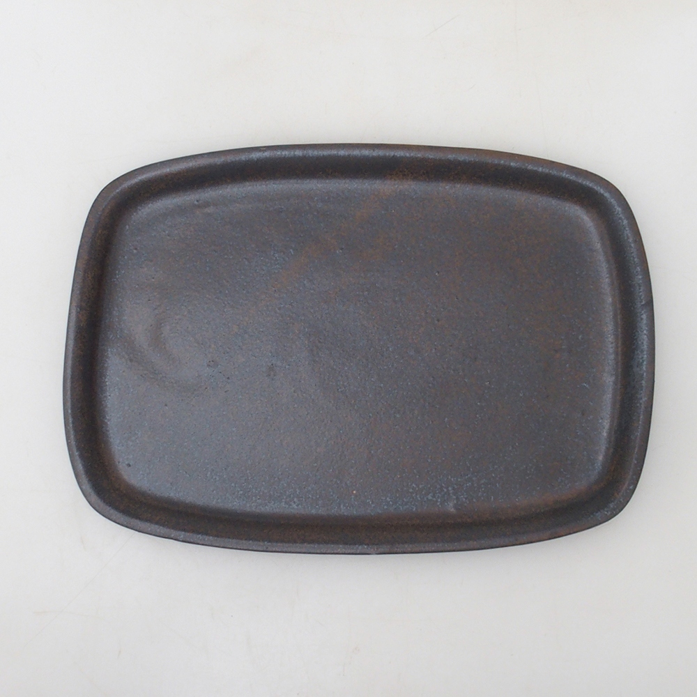 Bol bonsaï + soucoupe H08 - 25 x 19,5 x 6 cm - marron