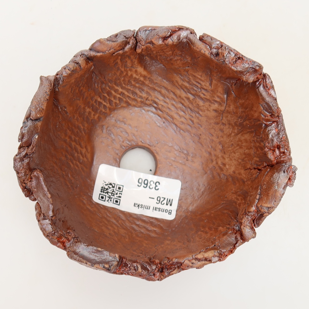 Coquille en céramique 10 x 10 x 7 cm , couleur marron