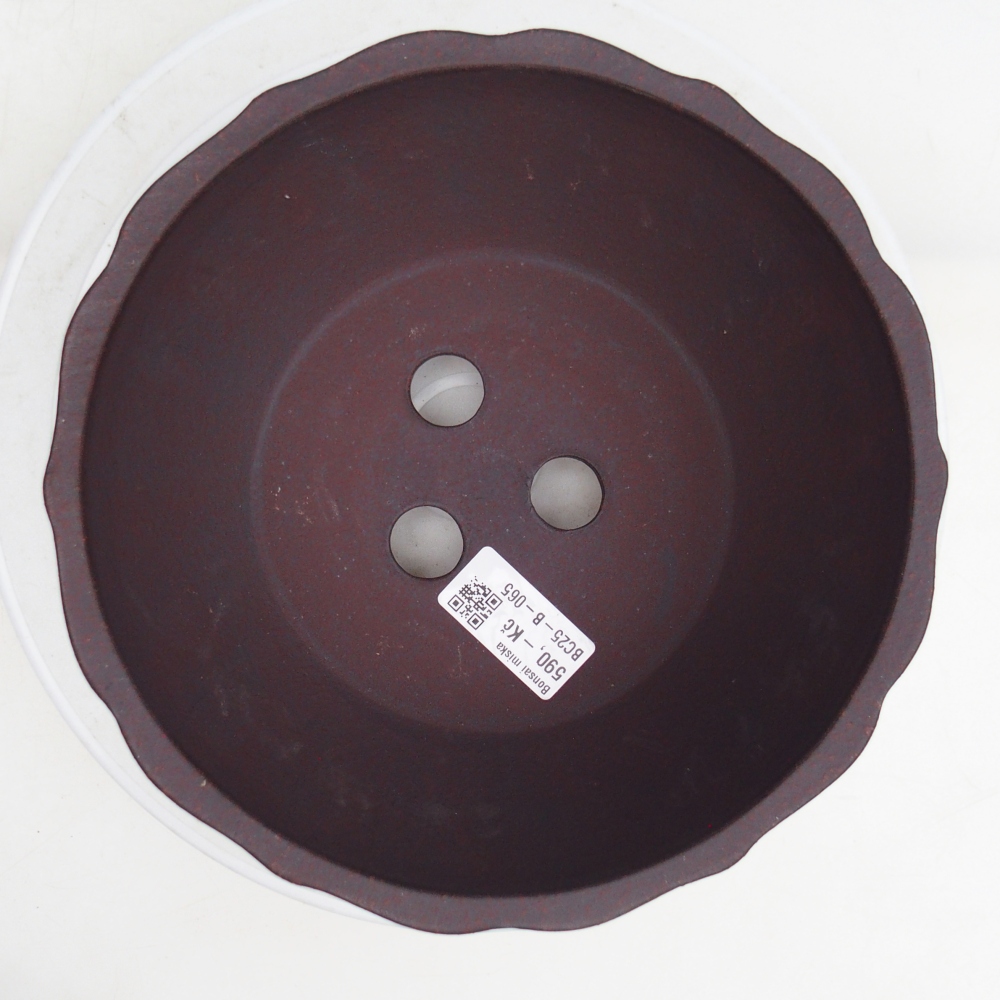 Bol à bonsaï en céramique 19 x 19 x 9,5 cm, brun