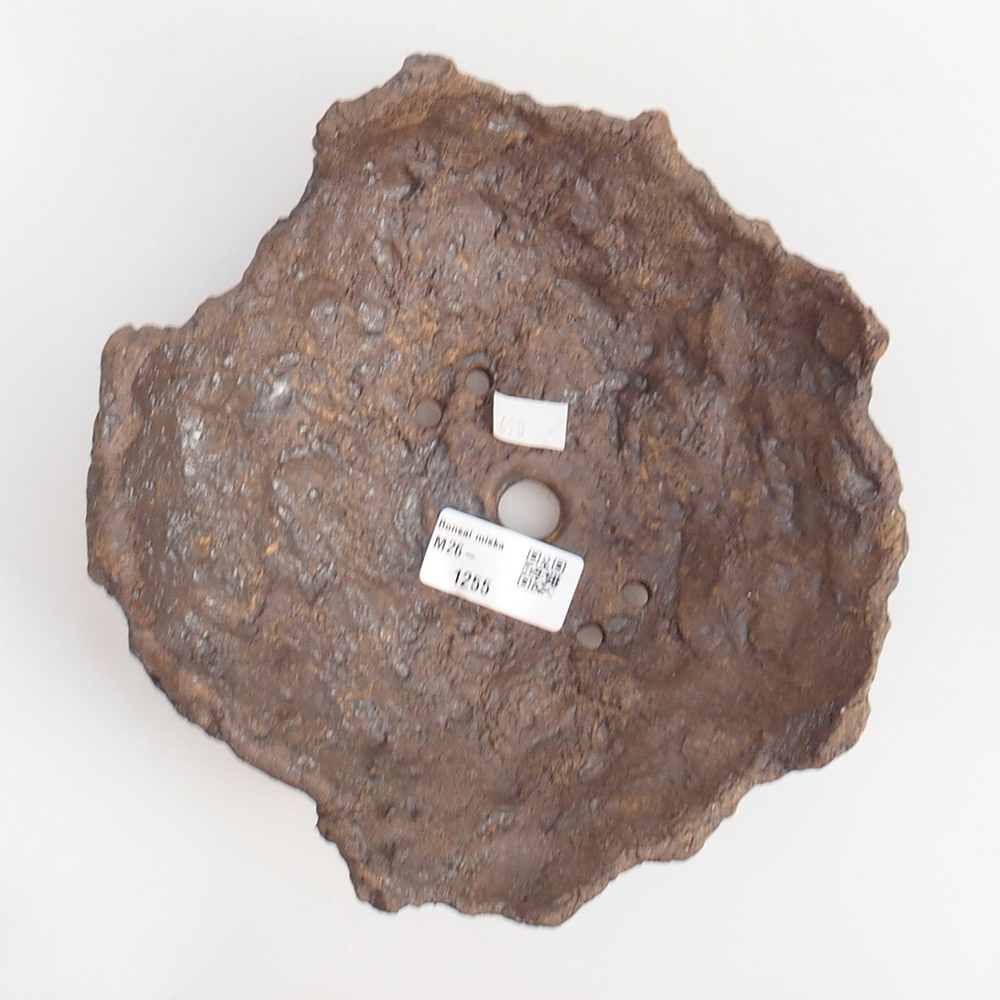 Coquille en céramique 18 x 17 x 10 cm , couleur marron