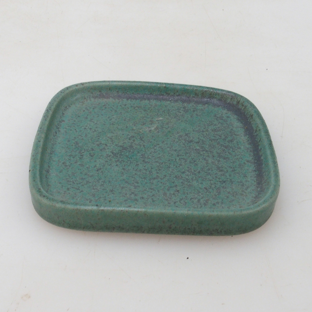 Soucoupe Bonsaï carrée 9 x 9 x 1 cm - vert