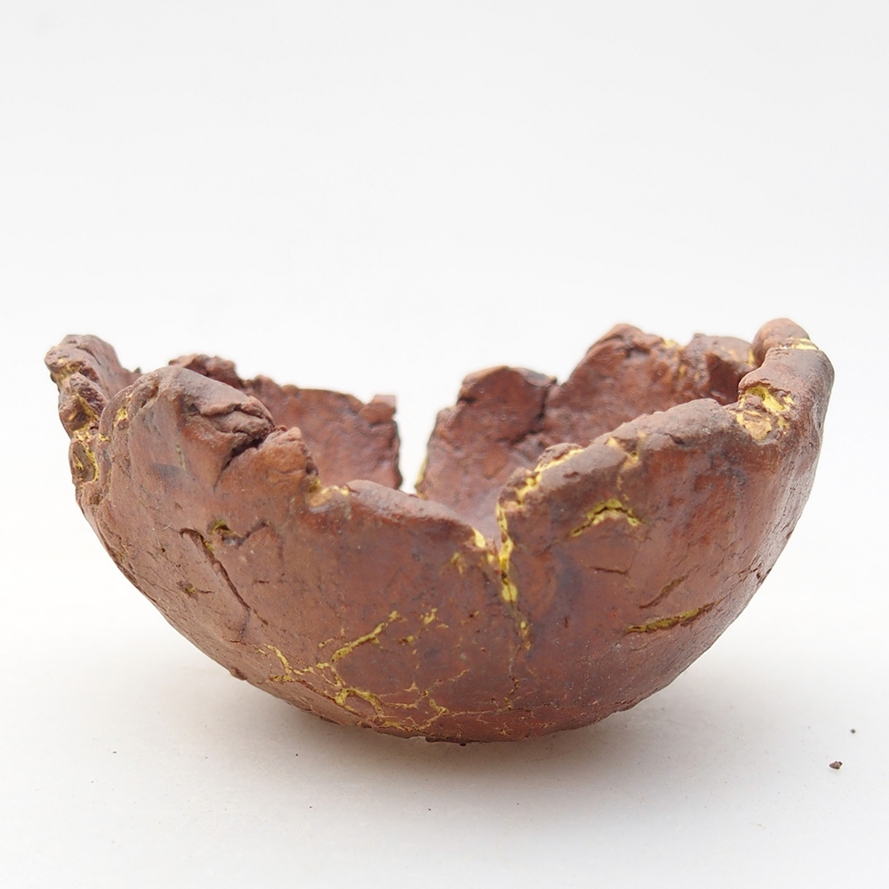 Coquille en céramique 7 x 6,5 x 4 cm , couleur jaune