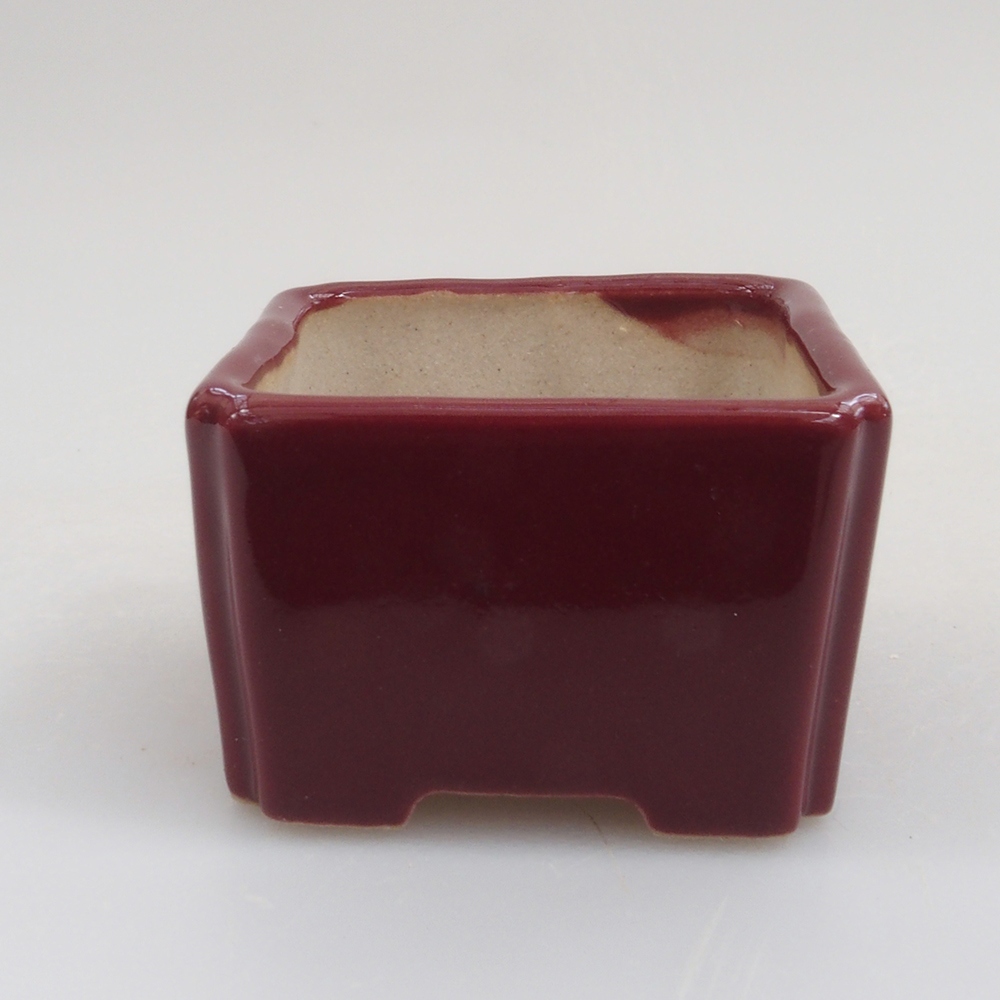 Mini bol bonsaï 4,5 x 4,5 x 3 cm, bordeaux