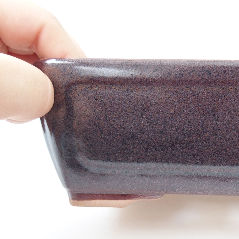 Bol à bonsaï en céramique 22 x 17 x 5 cm, vert