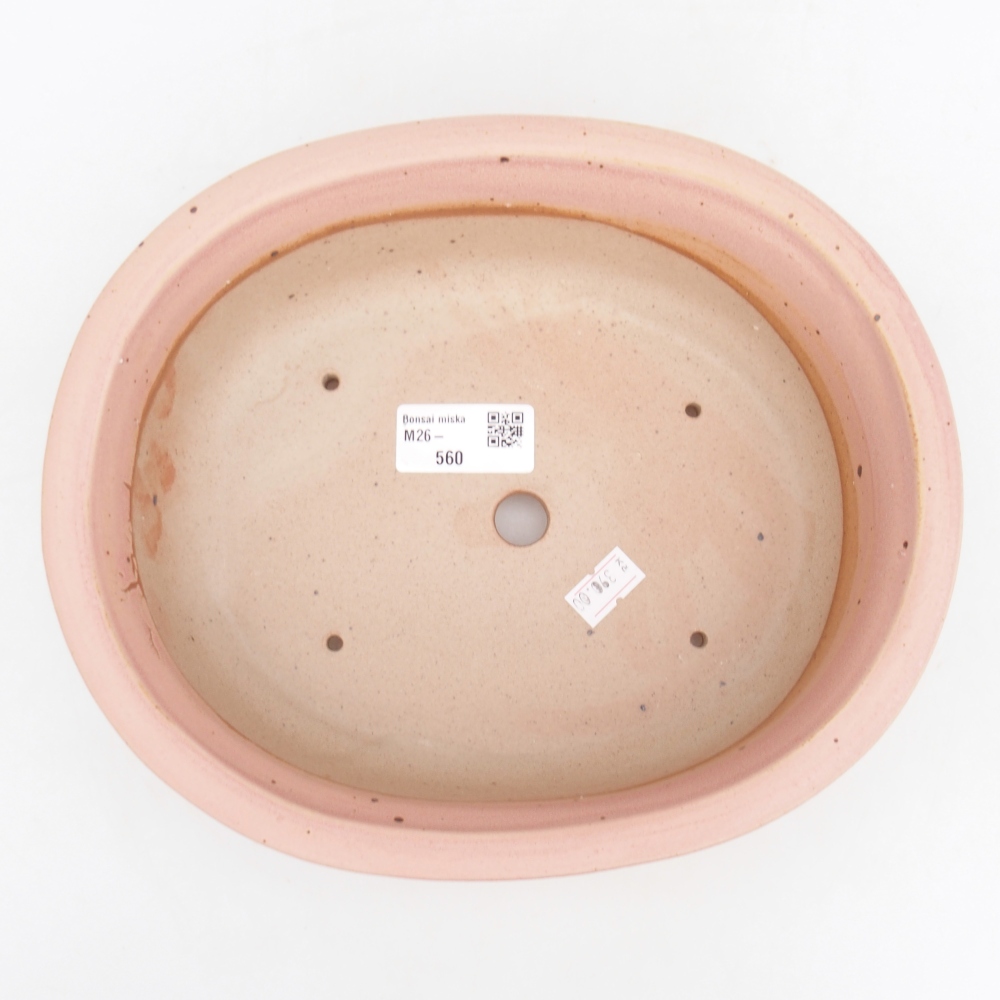 Bol à bonsaï en céramique 23 x 19 x 7 cm, rose