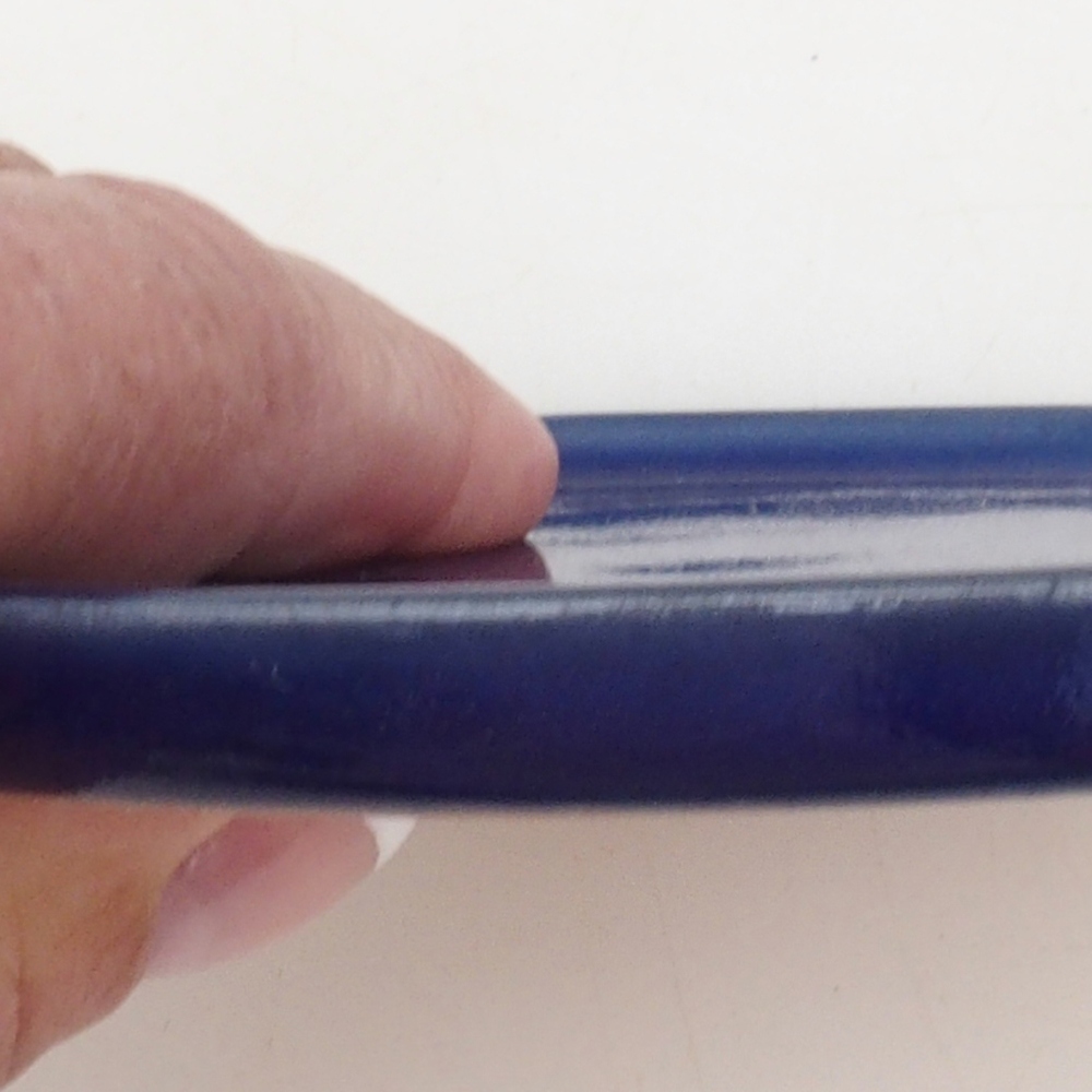 Console ronde pour bonsaïs D6-M - 11 x 11 x 1 cm - bleu