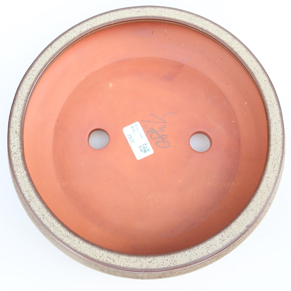 Bol en céramique  27 x 27 x 7,5 cm, couleur marron