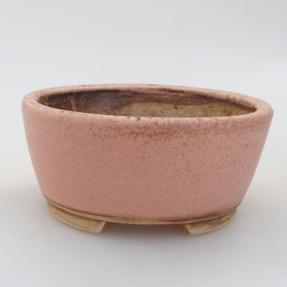 Bol à bonsaï en céramique 10 x 8,5 x 4 cm, brun