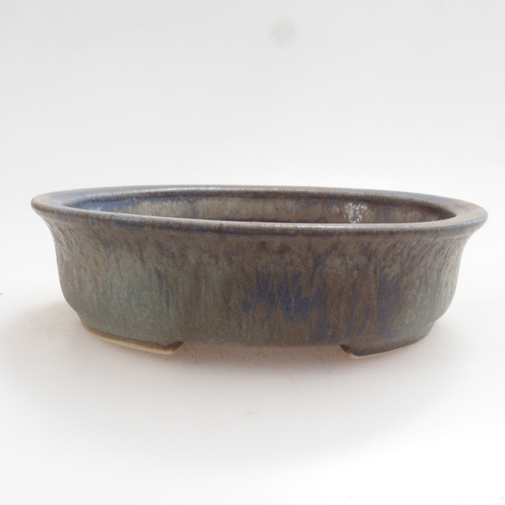 Bol à bonsaï en céramique 10 x 8,5 x 4 cm, brun