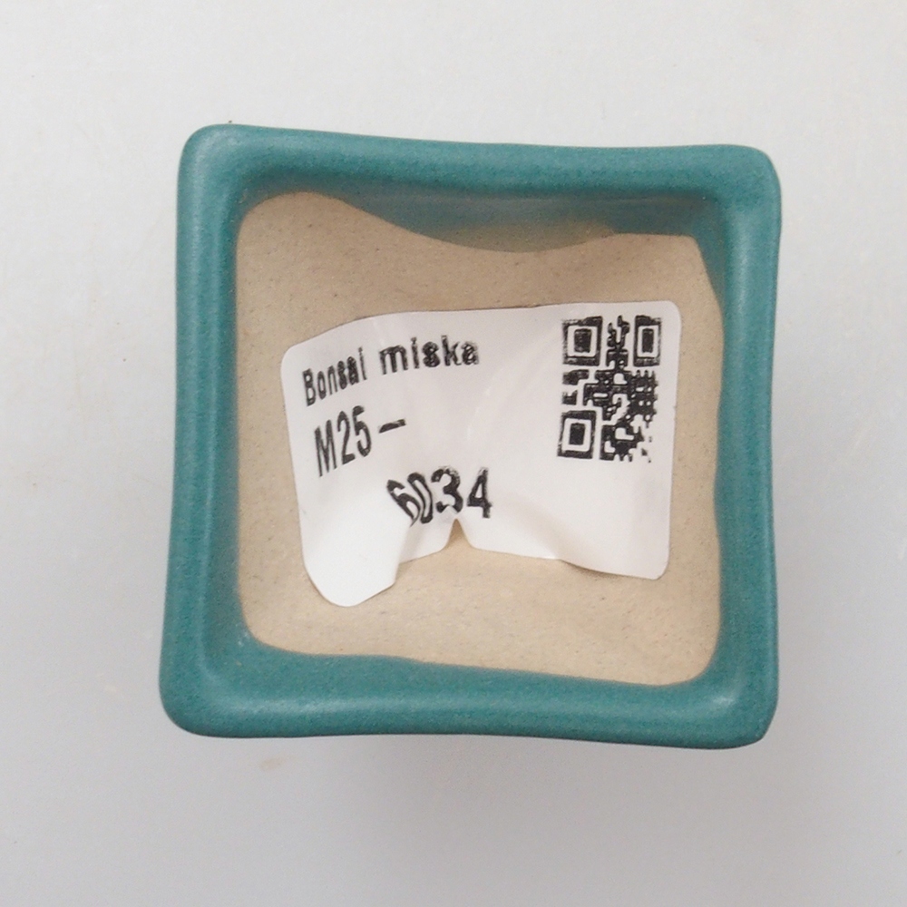 Bol à bonsaï en céramique 6,5 x 5,5 x 4 cm, couleur bleu