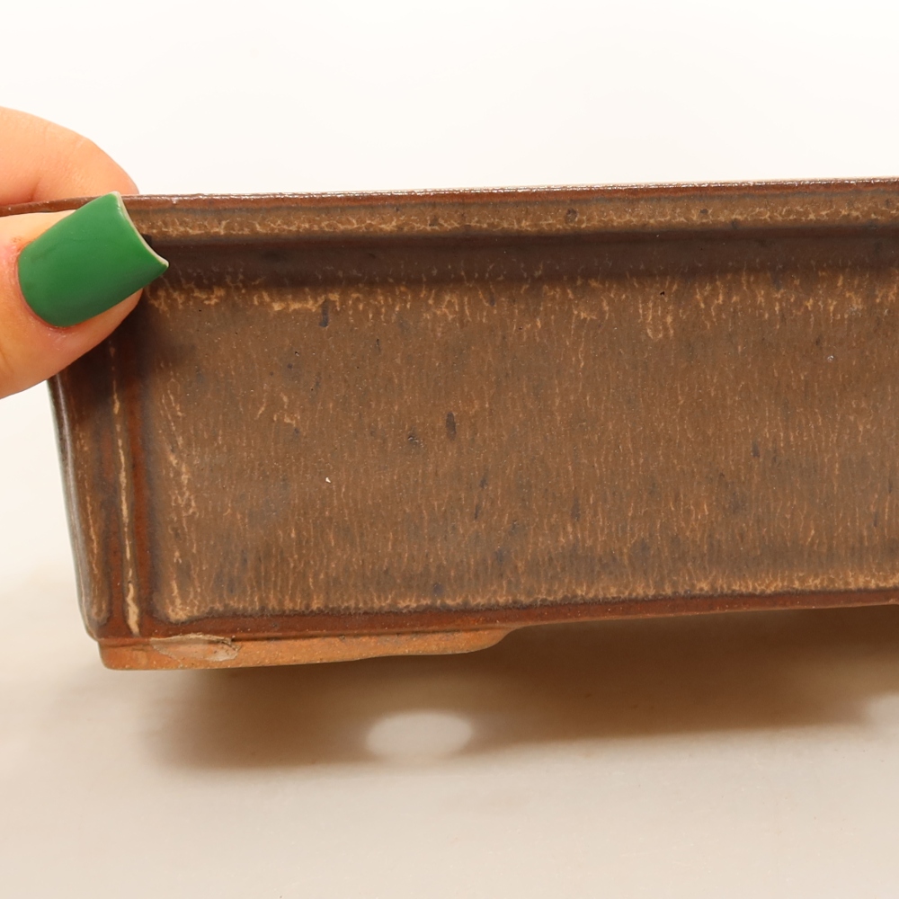 Bol en céramique  20 x 15,5 x 6 cm , couleur marron