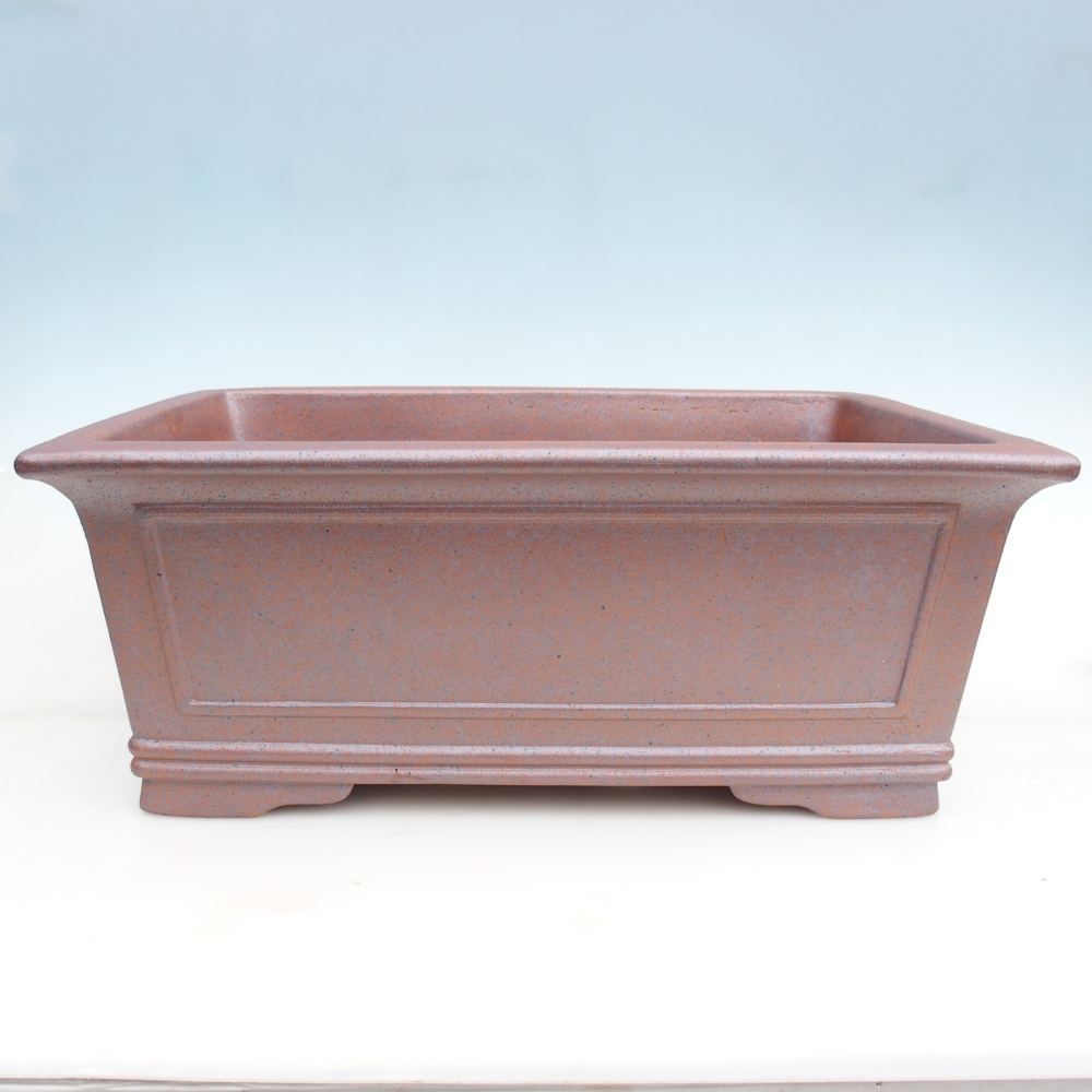 Bol bonsaï en céramique 52 x 37 x 20 cm , couleur métal - ENLEVEMENT PERSONNEL UNIQUEMENT ou transport sur palette