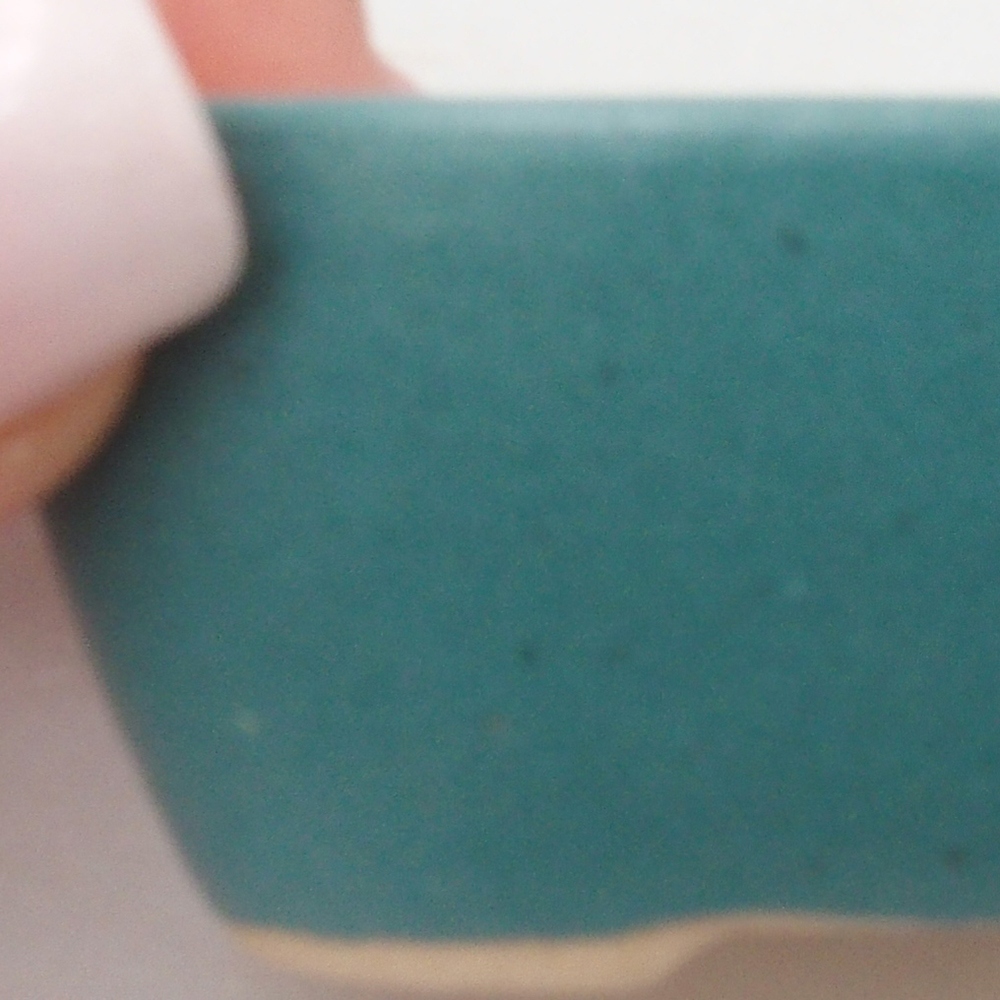 Bol à bonsaï en céramique 6,5 x 5,5 x 4 cm, couleur bleu