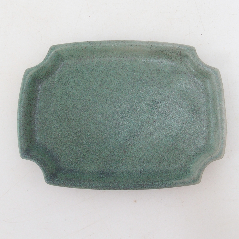 Soucoupe en céramique H01 - 11,5 x 8 x 0,5 cm - vert