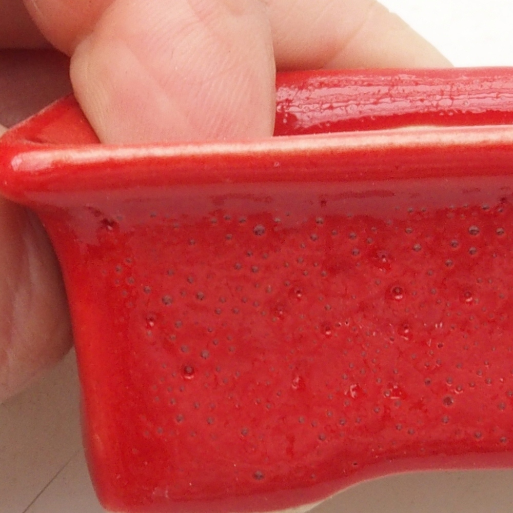 Mini bol bonsaï 5,5 x 4 x 2,5 cm, couleur rouge