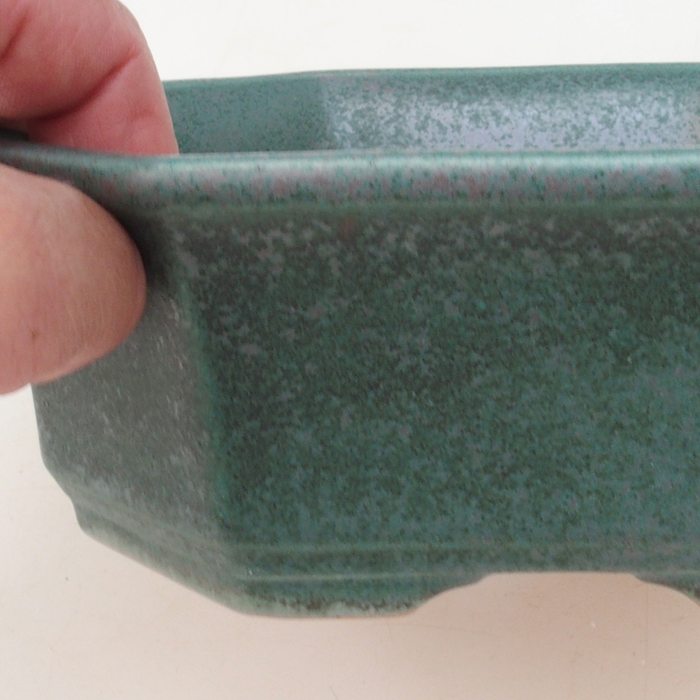 Bol à bonsaï H14 - 17,5 x 17,5 x 6 - vert