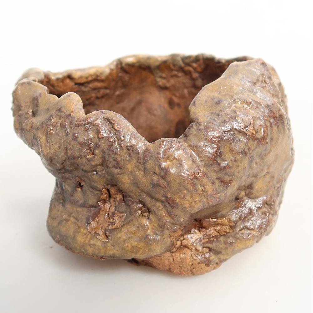 Coquille en céramique 7,5 x 7,5 x 5,5 cm , couleur marron