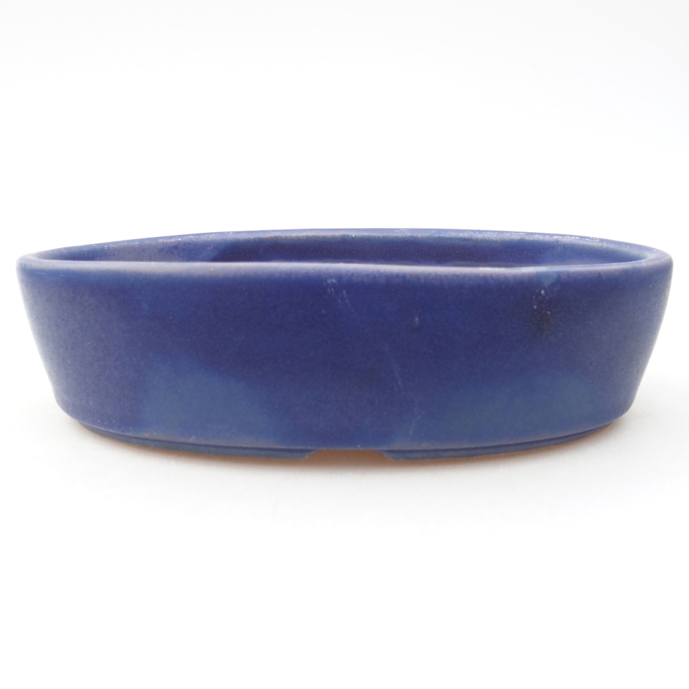 Bol à bonsaï en céramique 16,5 x 11,5 x 4,5 cm, couleur bleu