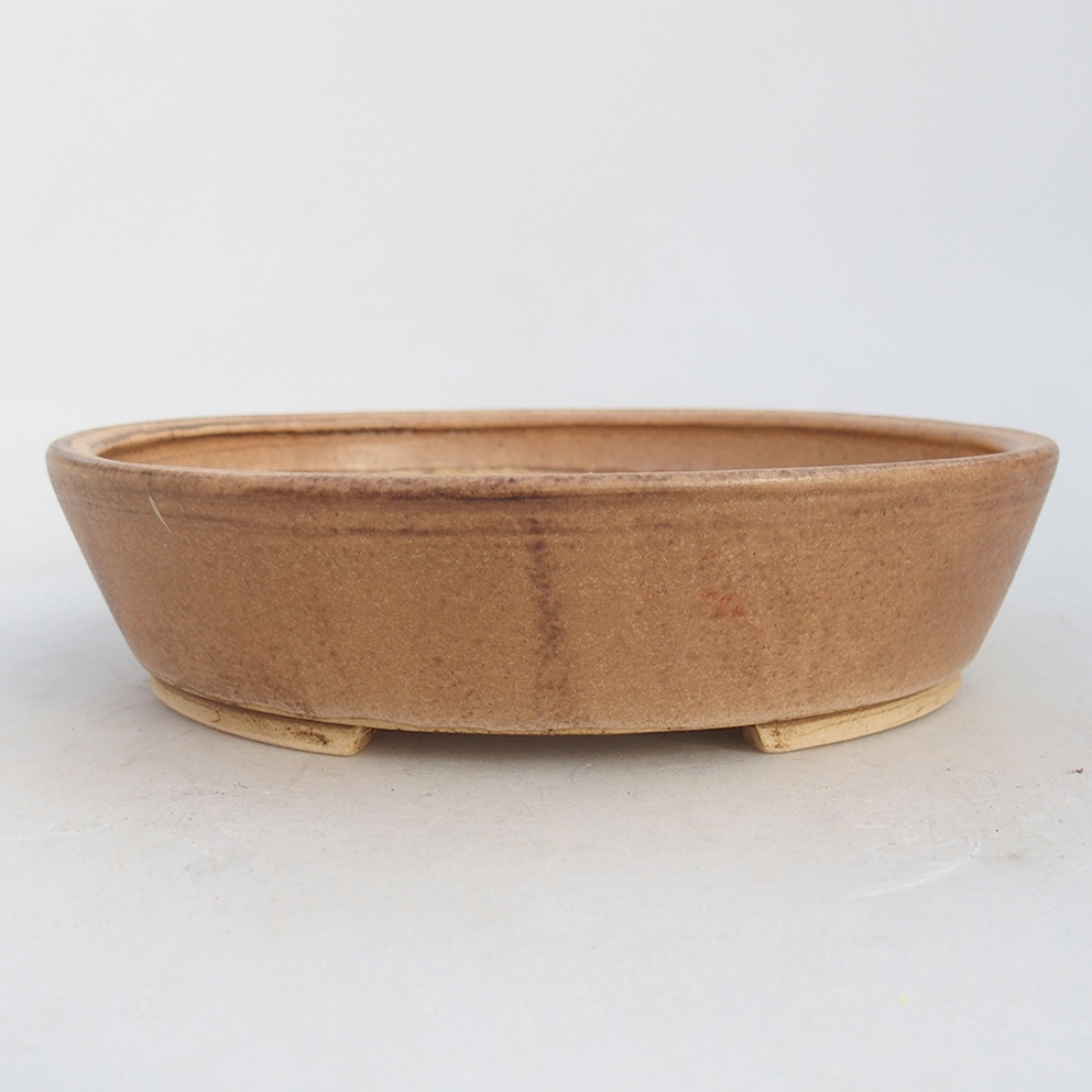 Bol à bonsaï en céramique 18,5 x 16,5 x 4 cm, rose