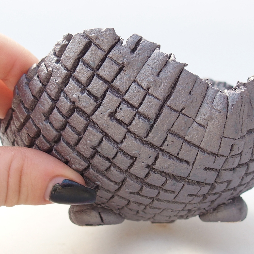 Coquille en céramique 13 x 12,5 x 7,5 cm , couleur métallique