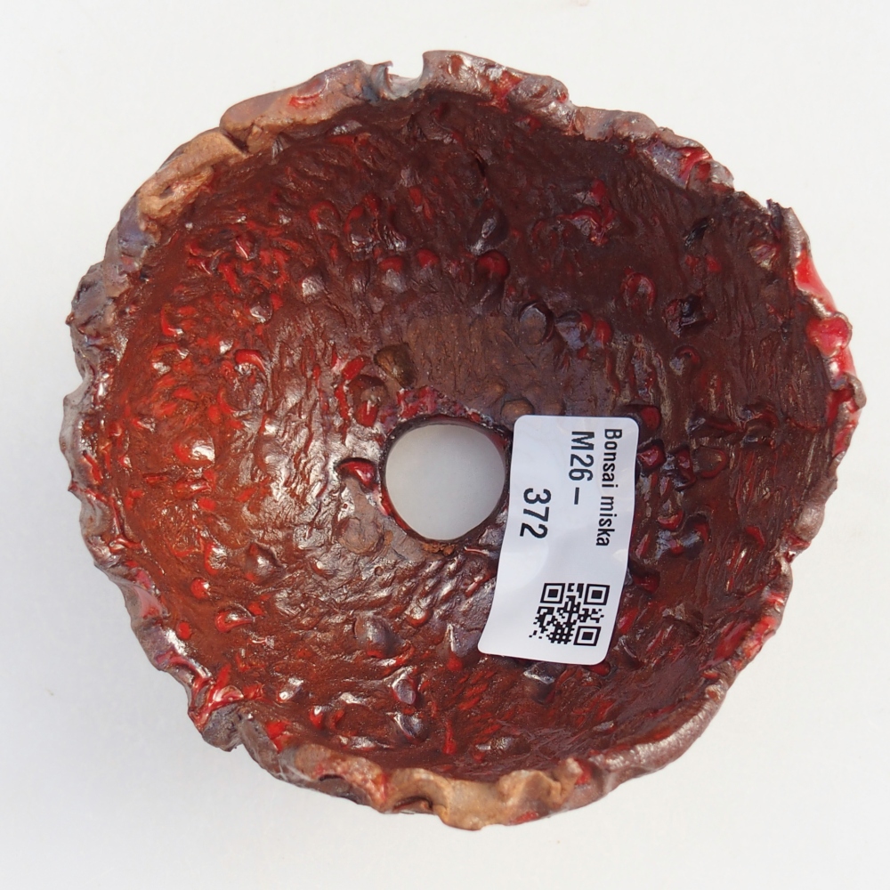 Coquille en céramique 10 x 9,5 x 8 cm , couleur marron