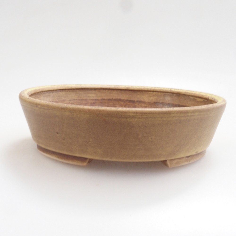 Bol à bonsaï en céramique 10 x 8,5 x 4 cm, brun