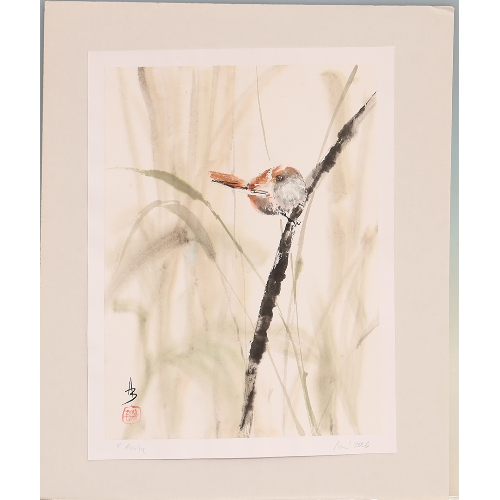 Calligraphie - Dans l'herbe