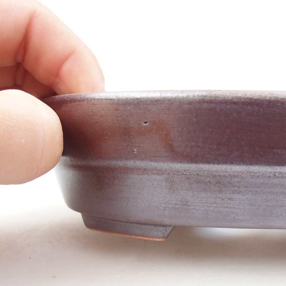 Bol à bonsaï en céramique 22 x 17 x 5 cm, vert