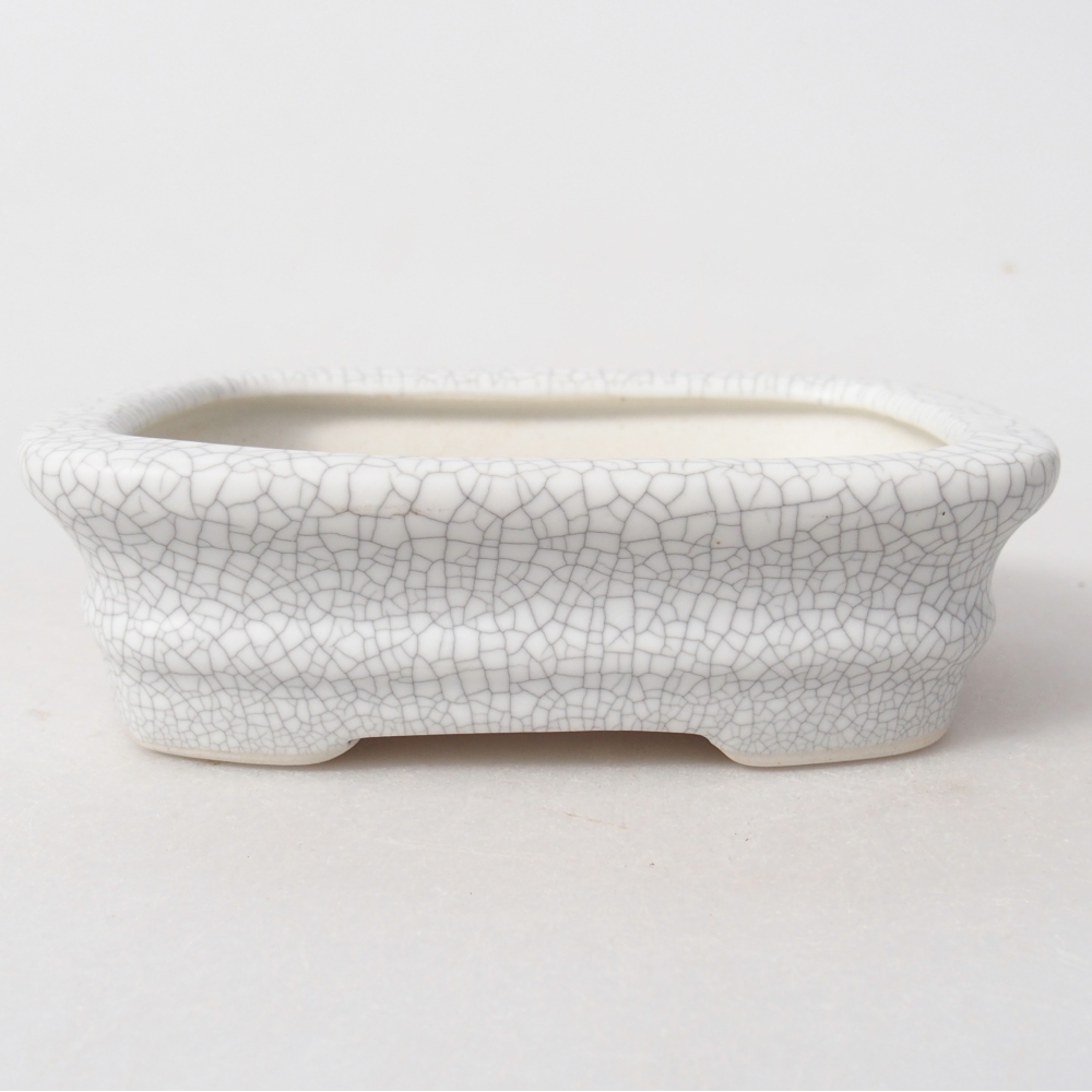 Bol à bonsaï en céramique 11 x 11 x 7 cm, couleur raku