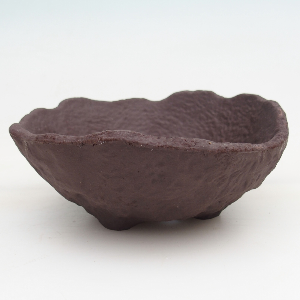 Coquille en céramique 13 x 13 x 5,5 cm , couleur marron