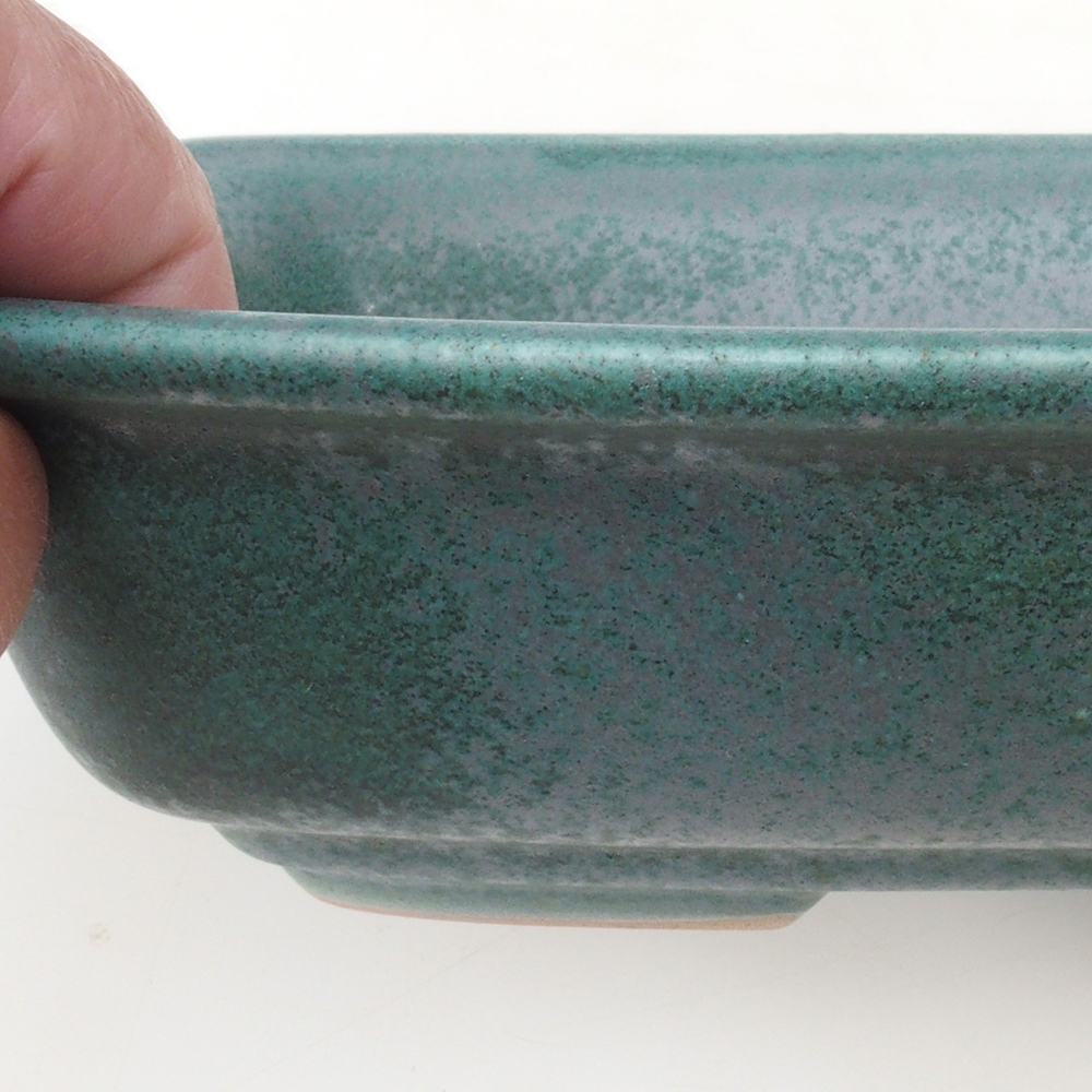 Bol pour bonsaï H08 - 25 x 19,5 x 6 cm - vert