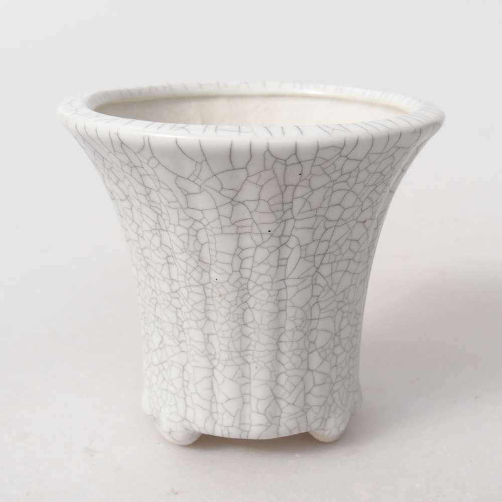 Bol à bonsaï en céramique 9 x 9 x 8 cm, couleur raku