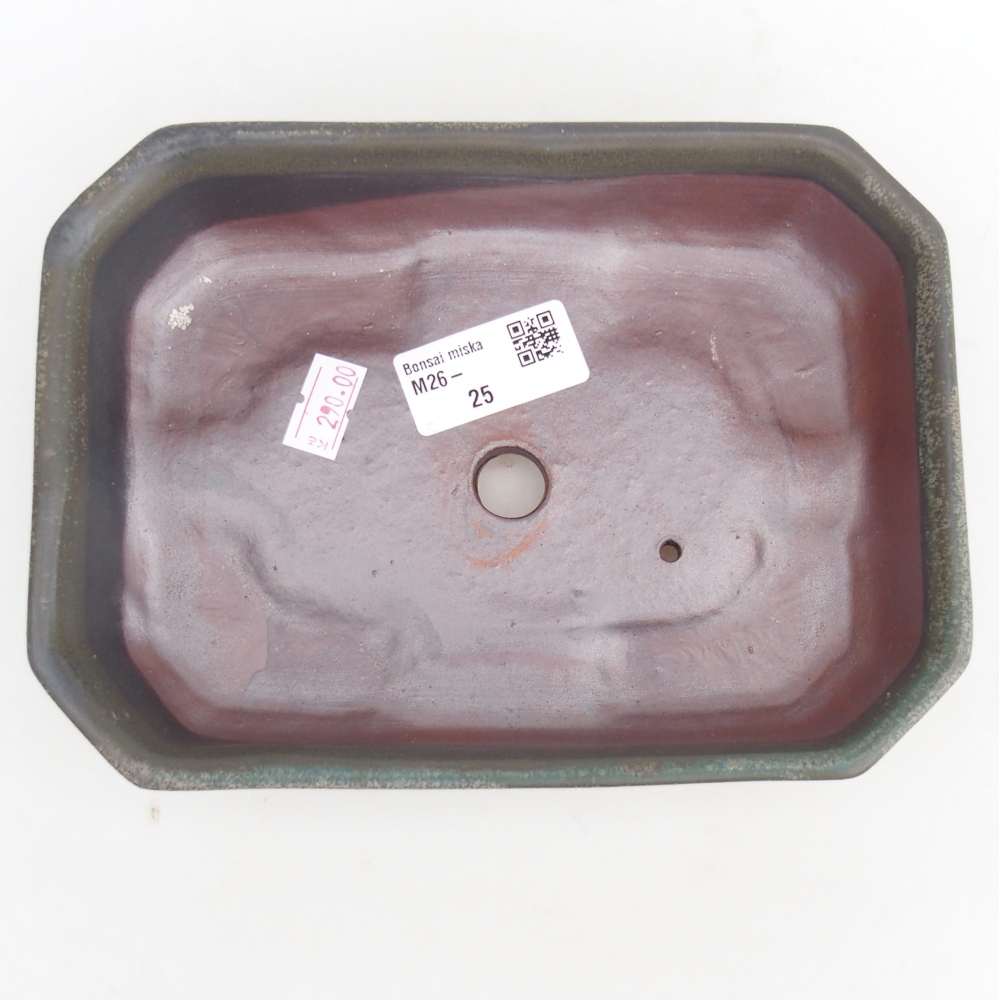 Bol bonsaï en céramique 18,5 x 13,5 x 4,5 cm, gris