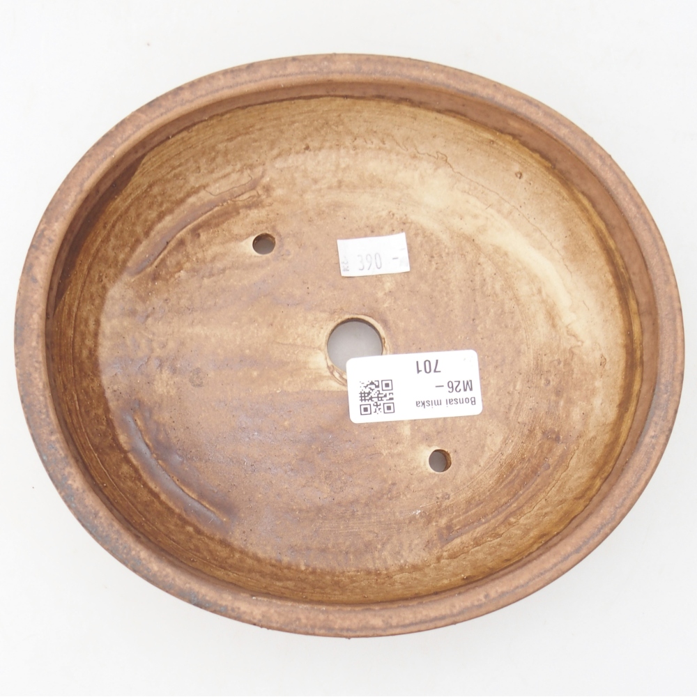 Bol à bonsaï en céramique 18,5 x 16,5 x 4,5 cm, rose