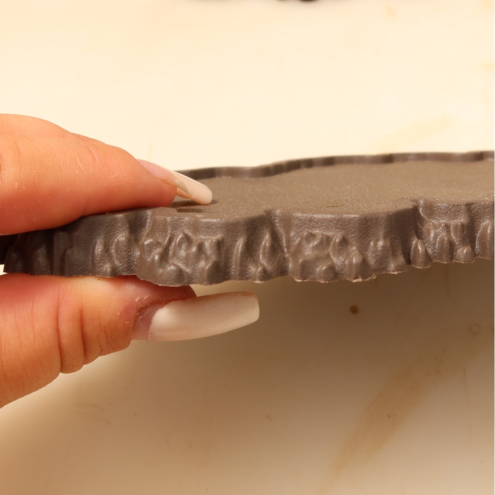 Socle en plastique pour bonsaï 22,5 x 12 x 1 cm, couleur marron