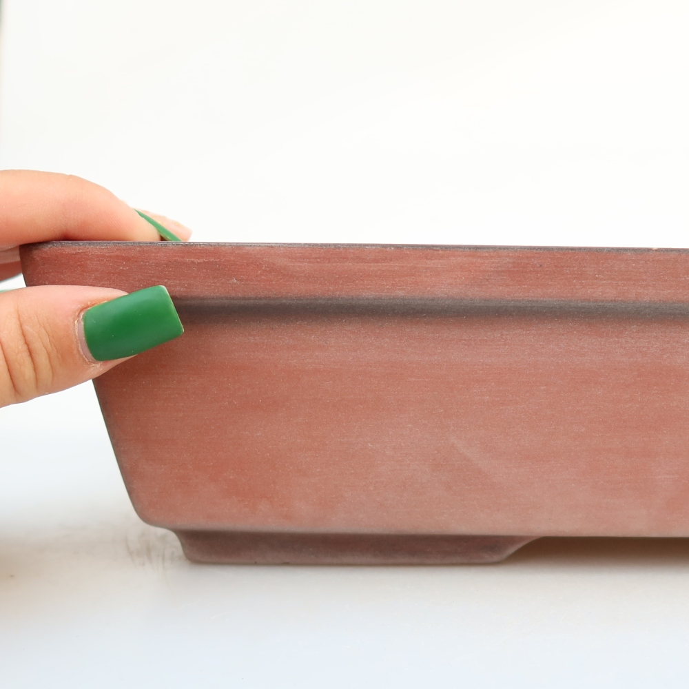 Bol en céramique  25,5 x 19 x 7 cm, couleur brique