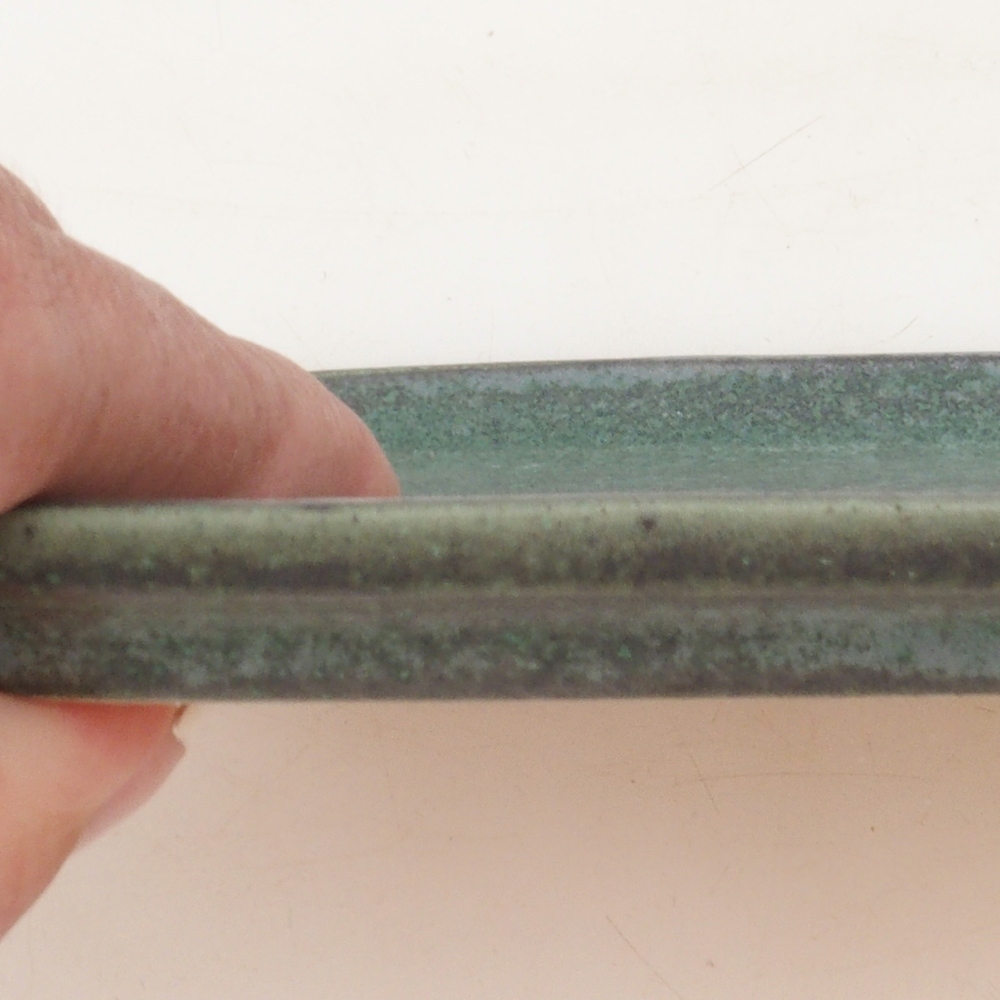 Bol en céramique H50 - 18 x 13 x 1 cm - vert