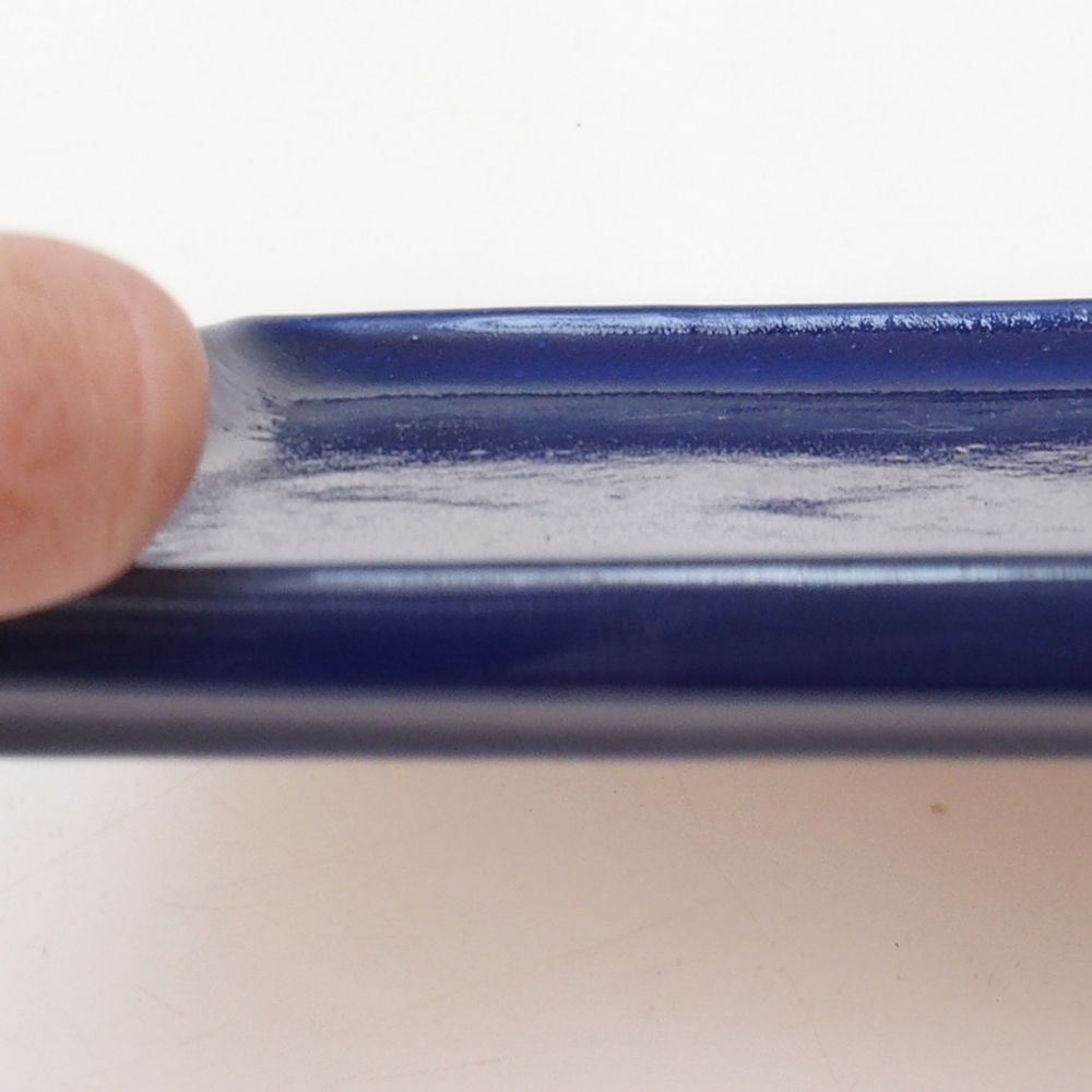 Soucoupe Bonsaï rectangle 22,5 x 17 x 1,5 cm - bleu