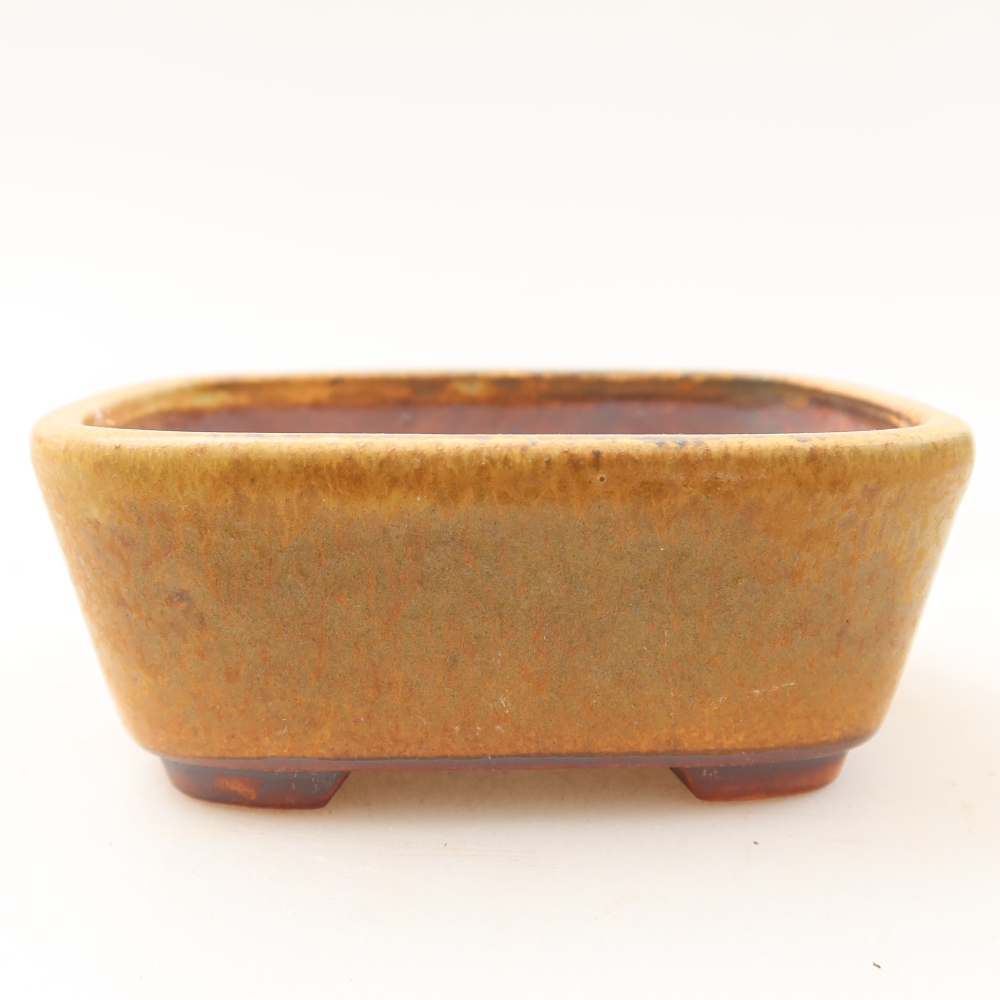 Bol à bonsaï en céramique 10 x 8,5 x 4 cm, vert