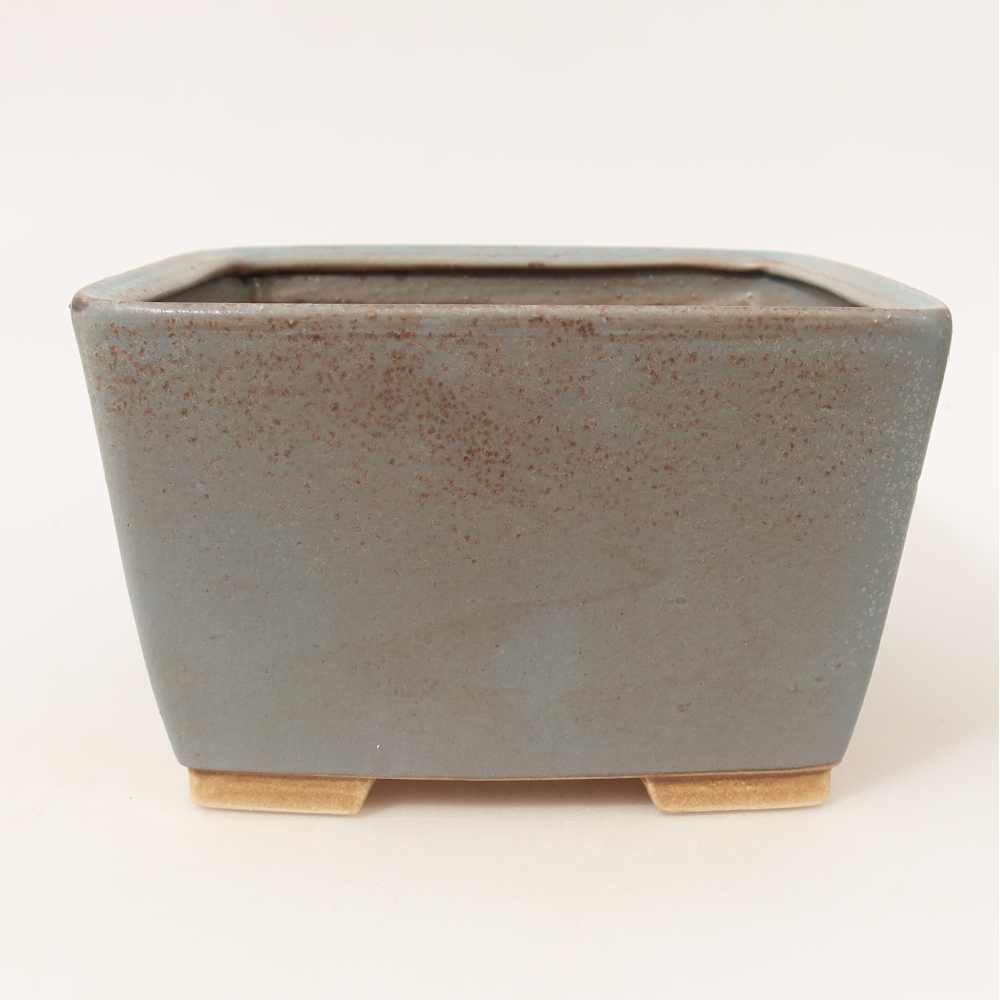 Bol à bonsaï en céramique 16 x 16 x 10 cm, couleur bleu